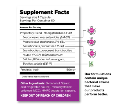 sugar shift probiotic supplement facts