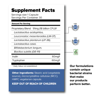 simple slumber probiotic supplement facts